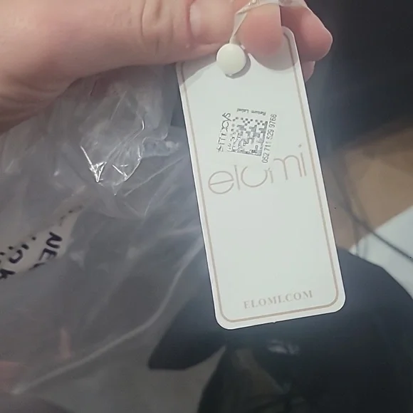 NWT ELOMI CATE UNDERWIRE SEAMED BRA EL4030 BLACK 40K FIRM - Picture 4 of 4